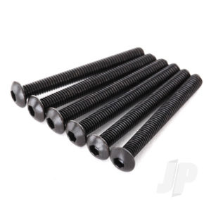 Traxxas Screws, 3x27mm button-head machine (hex drive) (6 pcs)