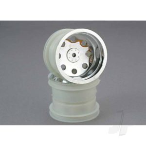 Traxxas Wheels, Chrome (2.2'') (Front) (2 pcs)