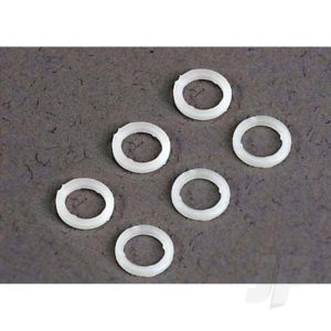 Traxxas White plastic washers (5x8x1.0mm) (6 pcs)