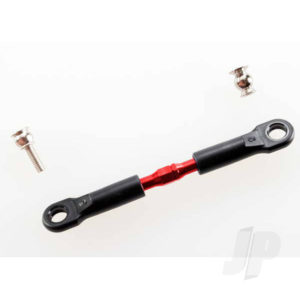 Traxxas Turnbuckle, aluminium (Red-anodized), camber link, Front, 39mm (1pc) (assembled with rod ends) / hollow balls (2 pcs) (See part 3741X for complete camber link Set)