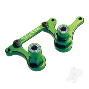Traxxas Steering bellCranks, drag link (Green-anodized 6061-T6 aluminium) / 5x8mm ball bearings (4 pcs) / hardware (assembled)