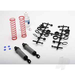 Traxxas Ultra shocks (grey) (XX-Long) (complete with spring pre-load spacers & springs) (Rear) (2 pcs)