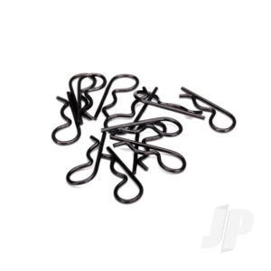 Traxxas Body clips, heavy duty (black) (12 pcs)