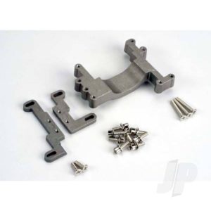 Traxxas Engine mount, 2 piece, aluminium ( with screws) (N. Stampede)