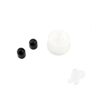 Traxxas Rebuild kit, fuel filler bottle (includes bottle lid (1pc) and dispensing tube caps, rubber (2 pcs) (fits 8mm or 5 / 16in dispensing tube))