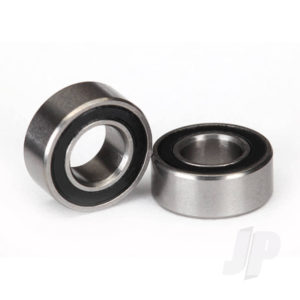 Traxxas Ball bearings, black rubber sealed (5x10x4mm) (2 pcs)