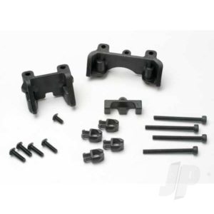 Traxxas Shock mounts (Front & Rear) / wire clip (1pc) / Chassis wire clips (4 pcs) / 3x32mm CS (4 pcs) / 3x6mm BCS (1pc)