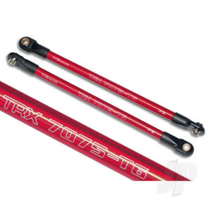 Traxxas Push rod (Aluminium) (assembled with rod ends) (2 pcs) (Red) (use with #5359 progressive 3 rockers)