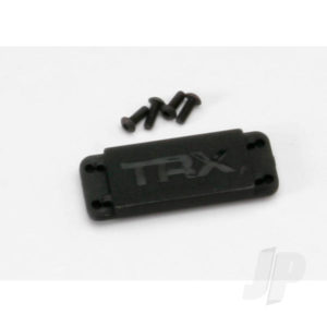 Traxxas Cover plate, steering servo / 3x8 BCS (4 pcs)