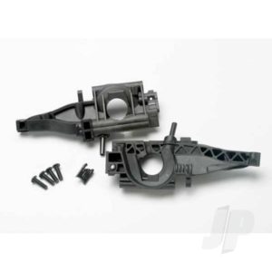 Traxxas Bulkhead, Rear (left & right halves) / Differential retainer, Rear / 4x14mm BCS (2 pcs)