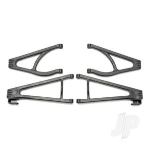 Traxxas Suspension arm Set, adjustable wheelbase (lengthens wheelbase 10mm or 19mm) (suspension arm upper (2 pcs) / suspension arm lower (2 pcs) / bumper mount spacers (2 pcs) / 4x16BCS (2 pcs))