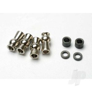 Traxxas Hollow ball, tall centeRed (2 pcs) / tall offset hollow ball (2 pcs) / bump steer adjustment shims; 3.5mm (2 pcs), 1.17mm (2 pcs)