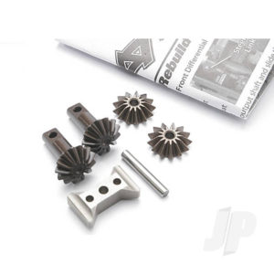 Traxxas Gear Set, Differential (output gears (2 pcs) / spider gears (2 pcs) / spider gear shaft / Differential carrier support)