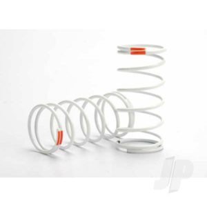 Traxxas Spring, shock (white) (GTR) (Front) (0.9 rate orange) (1 pair)