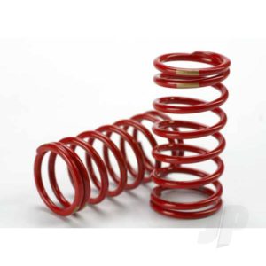Traxxas Spring, shock (Red) (GTR) (3.8 rate gold) (1 pair)