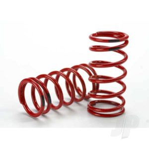 Traxxas Spring, shock (Red) (GTR) (4.4 rate black) (1 pair)
