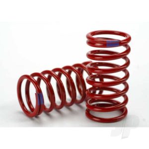 Traxxas Spring, shock (Red) (GTR) (6.4 rate purple) (1 pair)