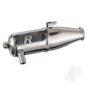 Traxxas Tuned pipe, Resonator, R.O.A.R. legal (dual-chamber, enhances mid to high-rpm power) (for Jato, N. Rustler, N. 4-Tec with TRX Racing Engines)
