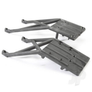 Traxxas Skidplates, Front & Rear (black)