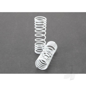 Traxxas Springs, Front (white) (progressive rate) (2 pcs)