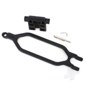 Traxxas Hold down, battery / hold down retainer / battery post / angled Body clip (allows for installation of taller, multi-cell batteries)
