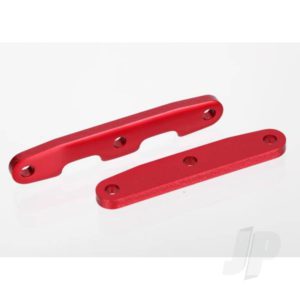 Traxxas Bulkhead tie bars, Front & Rear, aluminium (Red-anodized)