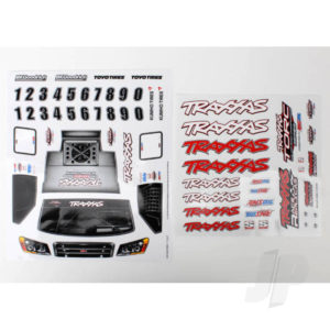 Traxxas Decal sheets, 1:16 Slash 4WD team truck