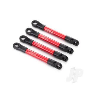 Traxxas Push rods, aluminium (Red-anodized) (4 pcs) (assembled with rod ends)