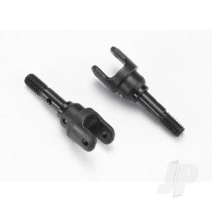 Traxxas Stub axle, Steel (2 pcs) / yokes (2 pcs) (assembled)