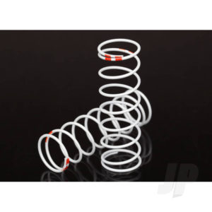 Traxxas Spring, shock, white (GTR XX-Long) (0.711 rate orange) (1 pair)