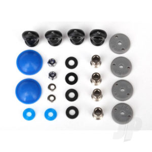 Traxxas Rebuild kit, GTR Long / XX-Long shocks (x-rings, bladders, pistons, piston nuts, shock rod ends, hollow balls) (renews 2 shocks)