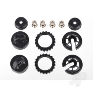Traxxas Caps and spring retainers, GTR Long / XX-Long shock (upper cap (2 pcs) / hollow balls (4 pcs) / bottom cap (2 pcs) / upper retainer (2 pcs) / lower retainer (2 pcs))