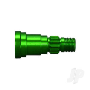Traxxas Stub axle, aluminium (Green-anodized) (1pc) (use only with #7750X driveshaft)