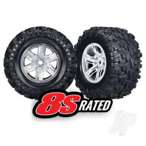 Traxxas Tyres and Wheels, Assembled Glued Maxx At Tyres (Left and Right) (2 pcs)