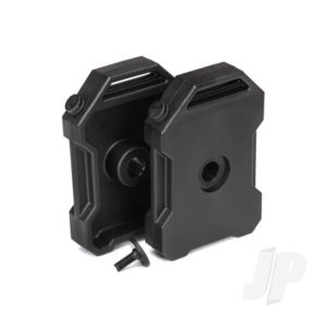 Traxxas Fuel canisters (black) (2 pcs) / 3x8 FCS (1pc)