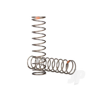 Traxxas Springs, shock (natural finish) (GTS) (0.39 rate, orange stripe) (2 pcs)