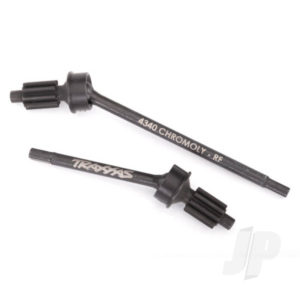 Traxxas Axle shaft, Front, heavy duty (left & right) / portal drive input gear (machined) (2 pcs) (assembled)
