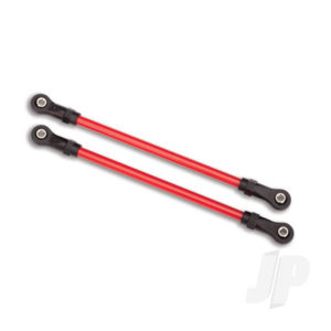 Traxxas Suspension links, Rear upper, Red (2 pcs) (5x115mm, powder coated Steel) (assembled with hollow balls) (for use with #8140R TRX-4 Long Arm Lift Kit)