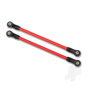 Traxxas Suspension links, Rear lower, Red (2 pcs) (5x115mm, powder coated Steel) (assembled with hollow balls) (for use with #8140R TRX-4 Long Arm Lift Kit)