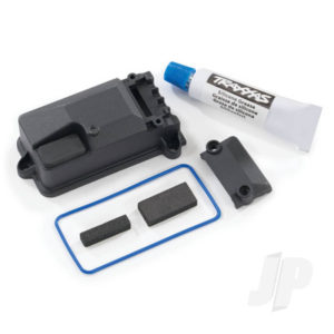Traxxas Receiver box cover (compatible with #8224 receiver box & #2260 BEC) / foam pads / seals / silicone grease