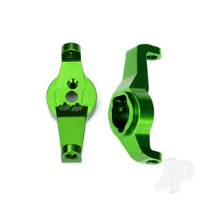 Traxxas Caster blocks, 6061-T6 aluminium (Green-anodized), left and right