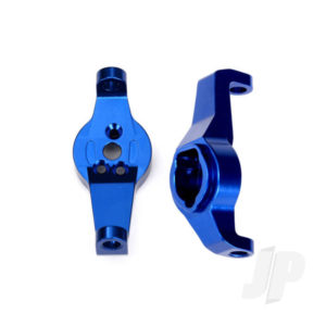 Traxxas Caster blocks, 6061-T6 aluminium (Blue-anodized), left and right