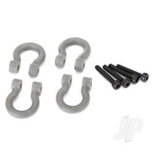 Traxxas Bumper D-Rings, grey (Front or Rear) / 2x12 CS (4 pcs)