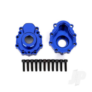 Traxxas Portal housings, outer, 6061-T6 aluminium (Blue-anodized) (2 pcs) / 2.5x10 CS (12 pcs)