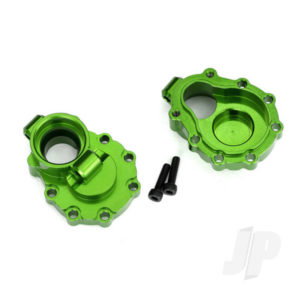 Traxxas Portal housings, inner (Rear), 6061-T6 aluminium (Green-anodized) (2 pcs) / 2.5x10 CS (2 pcs)