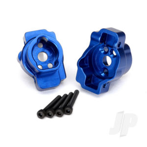 Traxxas Portal drive axle mount, Rear, 6061-T6 aluminium (Blue-anodized) (left and right) / 2.5x16 CS (4 pcs)
