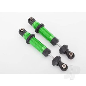 Traxxas Shocks, GTS, aluminium (Green-anodized) (assembled with spring retainers) (2 pcs)
