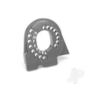 Traxxas Motor mount plate, 6061-T6 aluminium (charcoal grey-anodized)