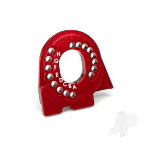 Traxxas Motor mount plate, 6061-T6 aluminium (Red-anodized)
