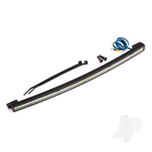 Traxxas LED light bar, roof (curved, high-voltage) (52 white LEDs (single row), 202mm wide)